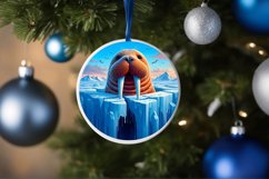 Round Ice Walrus Sublimation PNG Product Image 1