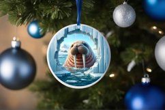 Round Ice Walrus Sublimation PNG Product Image 4