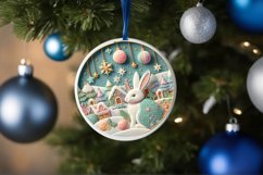 Round Christmas Ornament Sublimation|Clipart Product Image 1