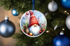 Round Christmas Gnome Sublimation PNG Product Image 4