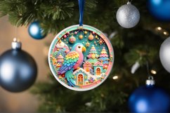 Round Christmas Ornament Sublimation|Clipart Product Image 3