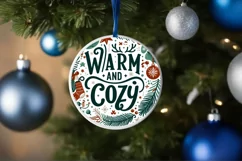 Christmas Vector Warm and Cozy Sublimation PNG Product Image 1