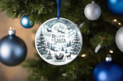 Believe in Santa Winter Scene Sublimation PNG Product Image 4