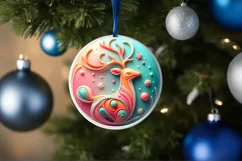 3D Marzipan Melting Pastel Ornament Sublimation PNG Product Image 4