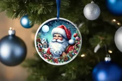 Santa Christmas Winter Scene PNG Product Image 1