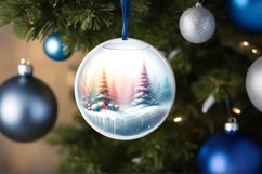 Colorful Winter Scene Champaigne Sublimation PNG Product Image 4