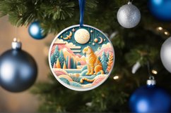 Round Christmas Ornament Sublimation|Clipart Product Image 3