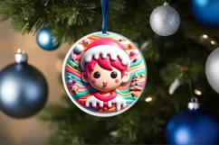 Joy 3D Martzipan Winter Ornament PNG Product Image 4