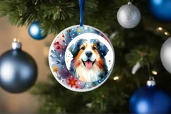 Colorful Christmas Dog PNG Product Image 1