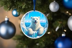 Melting Ice Wall with Smiling Polar Bear Sublimation PNG Product Image 4