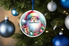 Colorful Santa Christmas Image PNG Product Image 4
