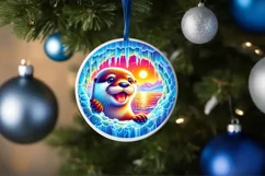 Icy Wall with Smiling Otter Sublimation PNG Product Image 4