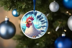 Icy Wall with Smiling Chicken Sublimation PNG Product Image 1