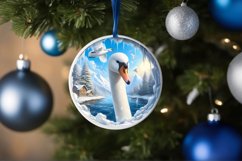 Icy Wall with Smiling Swan Sublimation PNG Product Image 4