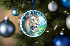 Melting Ice Wall with Smiling Lion Sublimation PNG Product Image 4
