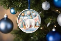 Round Christmas Ornament Sublimation|Clipart Product Image 3