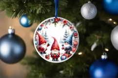 Round Christmass Winter Gnomes PNG Product Image 1