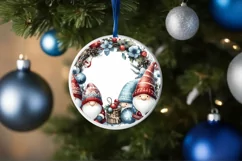 Round Christmass Winter Gnomes PNG Product Image 1