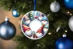 Round Christmass Winter Gnomes PNG Product Image 4