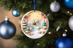 Round Christmas Ornament Sublimation|Clipart Product Image 3