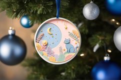 Round Christmas Ornament Sublimation|Clipart Product Image 3