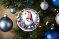 Christmass Gnome Christmas Ornament Sublimation PNG Product Image 4