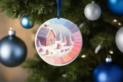 Christmas Scene made of Molten Candy Sublimation PNG Product Image 1
