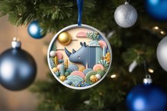 Round Christmas Ornament Sublimation|Clipart Product Image 3