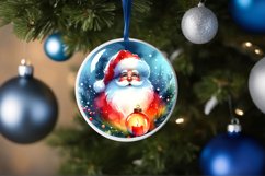 Santa Christmas Ornament Sublimation PNG Product Image 4