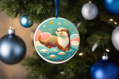 Round Christmas Ornament Sublimation|Clipart Product Image 3