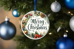 Merry Christmas Winter Scene Sublimation PNG Product Image 1