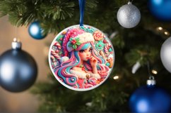 Santa's Girl Melting Edges Sublimation PNG Product Image 4