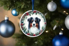 Round Dog Christmass Sublimation PNG Product Image 4