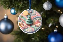 Round Christmas Ornament Sublimation|Clipart Product Image 3
