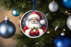Santa Christmas Ornament Sublimation PNG Product Image 4