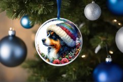 Watercolor Round Christmas Ornament PNG Product Image 4