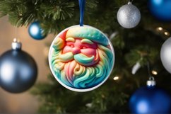 3D Martzipan Santa with Depth Sublimation PNG Product Image 1