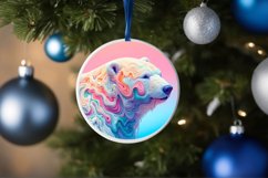 Polar Bear Winter Scene Sublimation PNG Product Image 1