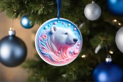 Polar Bear Winter Scene Sublimation PNG Product Image 4