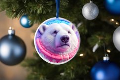 Polar Bear Winter Scene Sublimation PNG Product Image 4