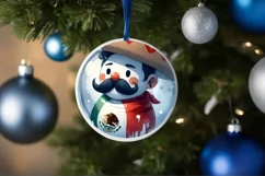 3D Mexican Person Winter Scene Sublimation PNG Product Image 4