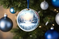 3D Flowers Winter Scene Sublimation PNG Product Image 4