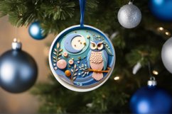 Round Christmas Ornament Sublimation|Clipart Product Image 3