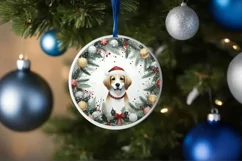 Winter Dog Ornament Sublimation PNG Product Image 1