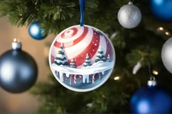 Winter Candies Ornament Sublimation PNG Product Image 4