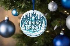 Shining Bright Round Melting Winter Scene Vector PNG Product Image 1