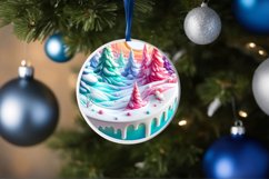 Pastell 3D Winter Scene Sublimation PNG Product Image 4