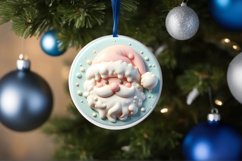 3d Martzipan Santa Christmas Ornament Sublimation PNG Product Image 1