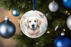 Christmass Dog Watercollor Pastell Sublimation PNG Product Image 1