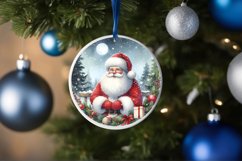 Santa Christmas Ornament Sublimation PNG Product Image 4